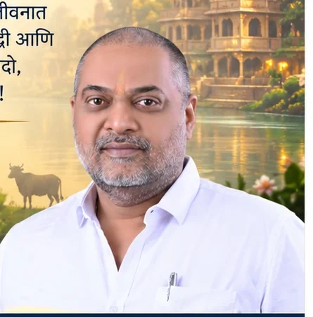Kshitij Dasgaonkar in a white shirt